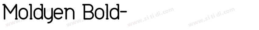Moldyen Bold字体转换